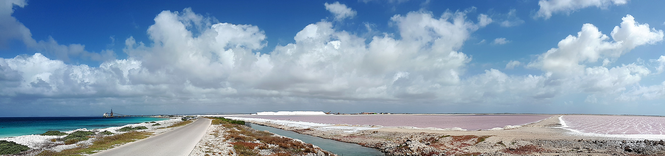 BONAIRE - photo panoramique des salines (sud de l île)