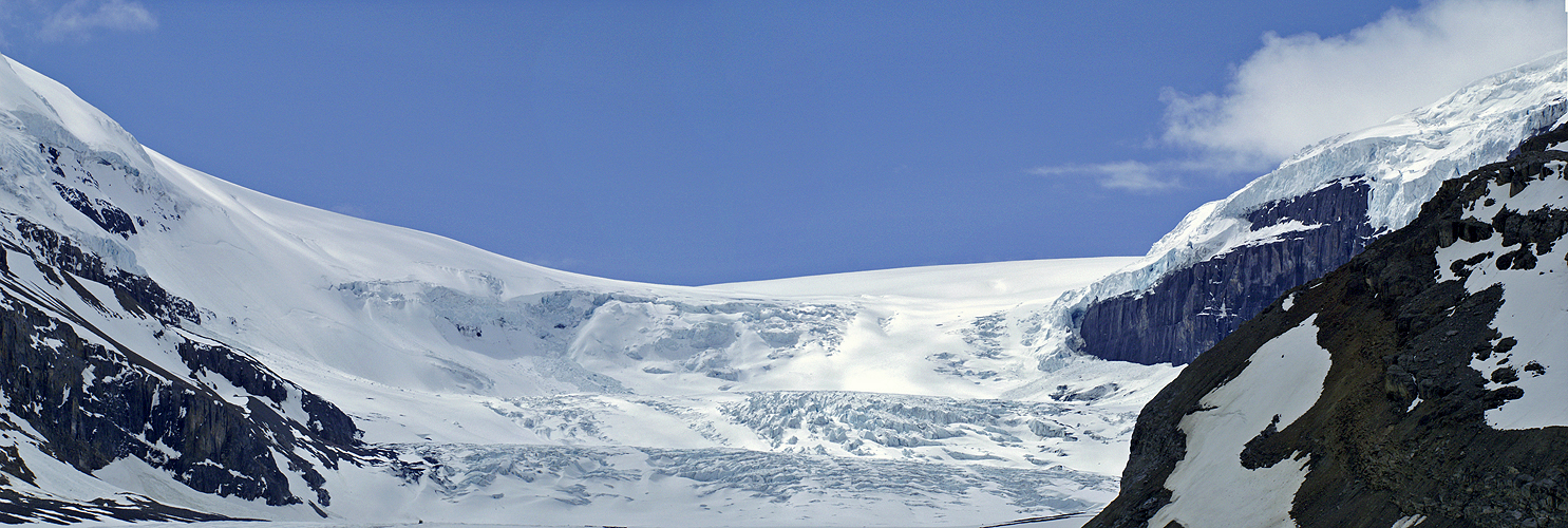 Photo panoramique du glacier Athabasca (Jasper)