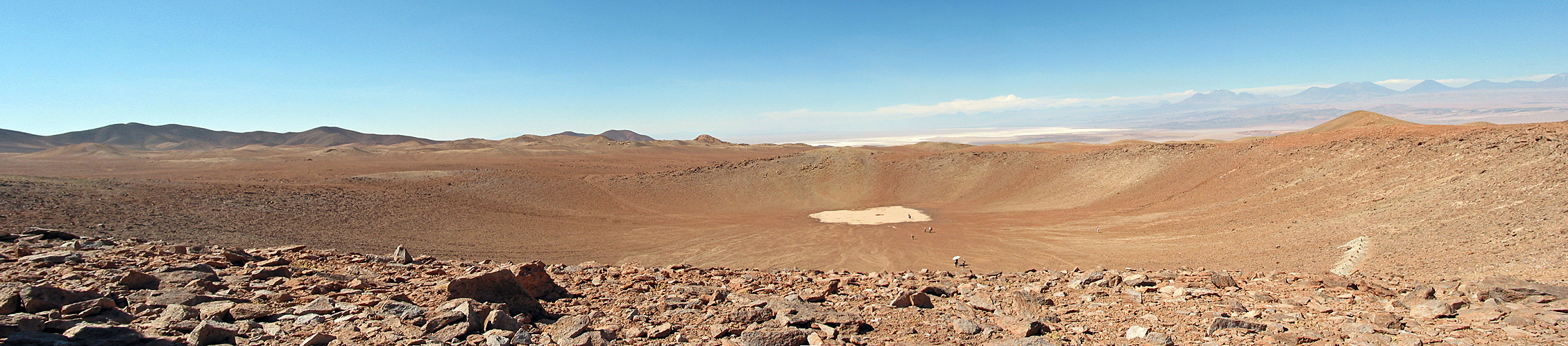 Photo panoramique du cratère de Monturaqui