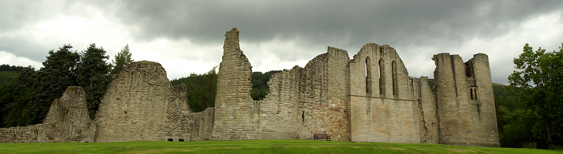 Photo panoramique du château de Kildrummy