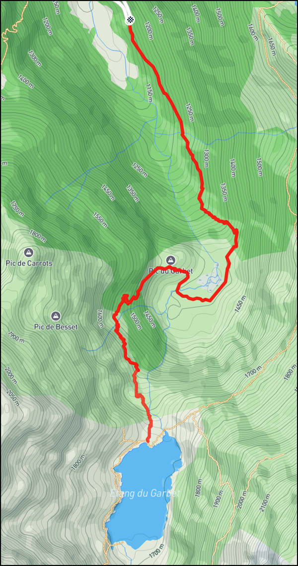 BD trace randonnée Etang du Garbet