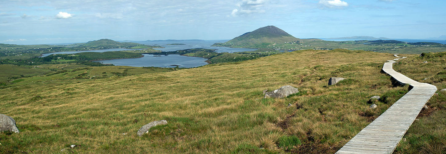Photo panoramique du parc national du Connemara