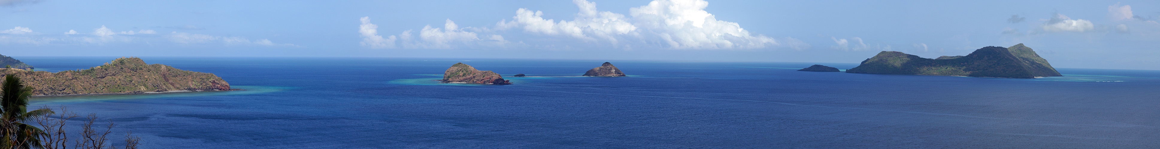 Photo panoramique des îlots du nord