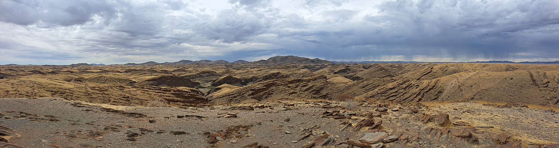 Photo panoramique du canyon de Kuiseb