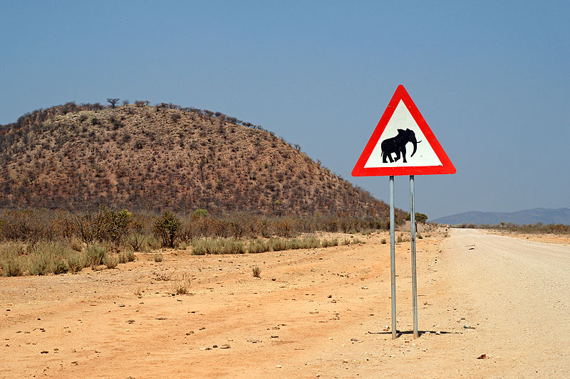 Sur la C43 au sud d Opuwo