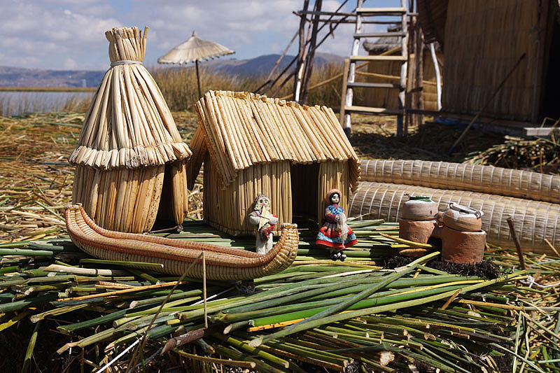 Une île Uros - Lac Titicaca