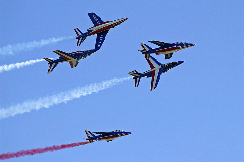 Air Expo - La patrouille de France sur Alphajet