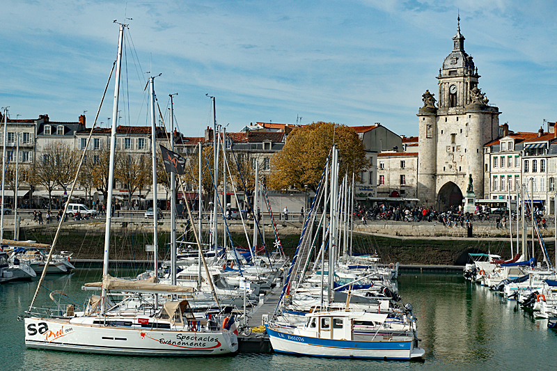 La Rochelle - Le vieux port et la grosse horloge