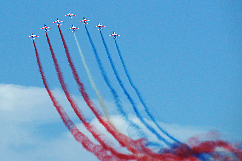 N avions à Francazal - La patrouille de France