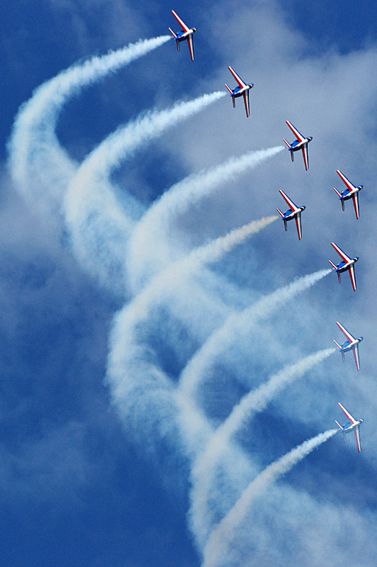 N avions à Francazal - La patrouille de France
