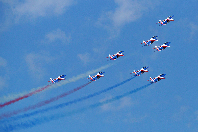 N avions à Francazal - La patrouille de France