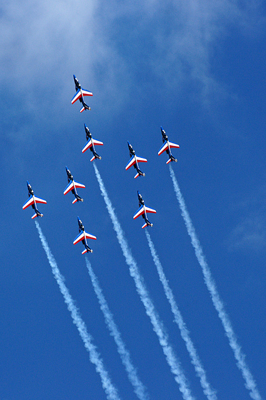 N avions à Francazal - La patrouille de France