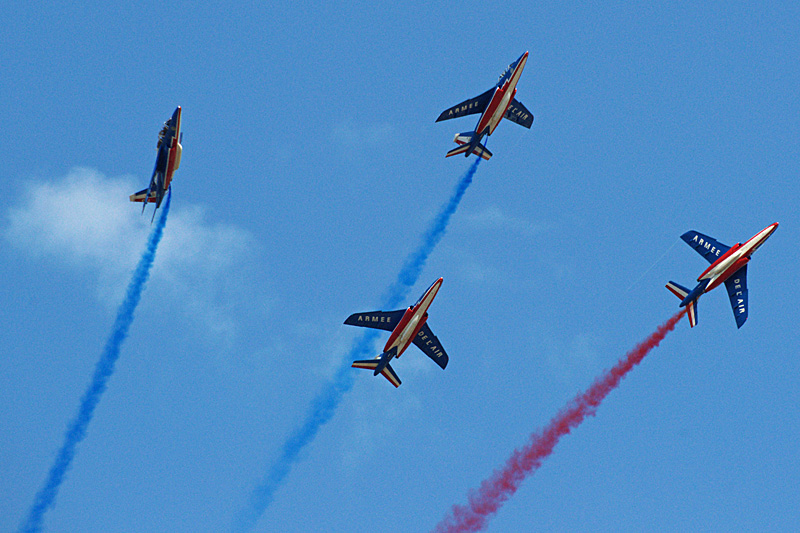 N avions à Francazal - La patrouille de France
