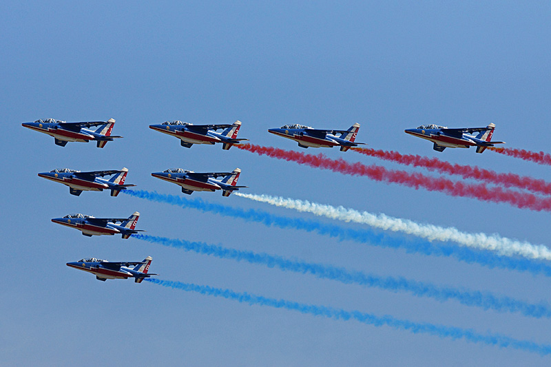 N avions à Francazal - La patrouille de France