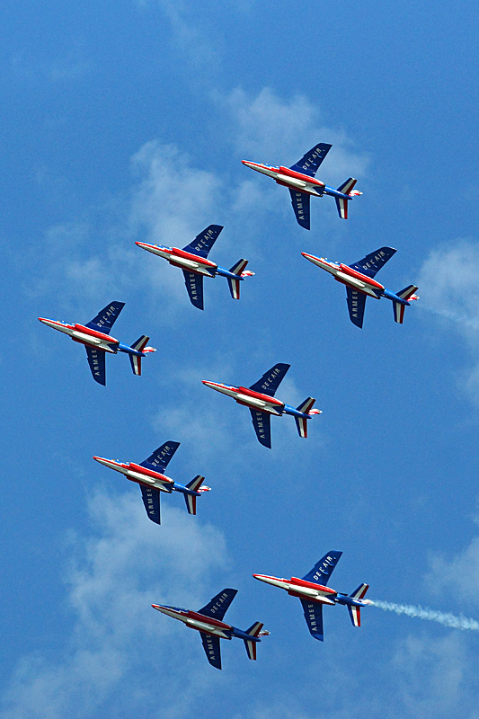 N avions à Francazal - La patrouille de France