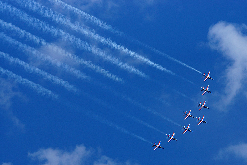 N avions à Francazal - La patrouille de France