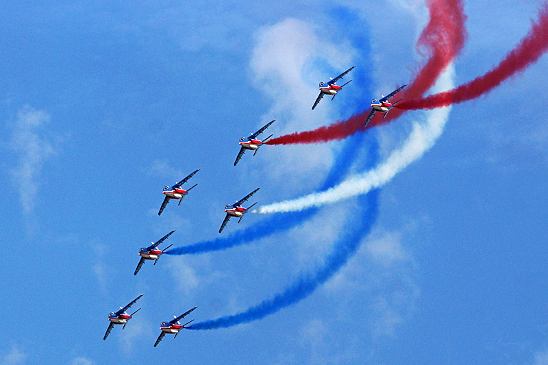N avions à Francazal - La patrouille de France