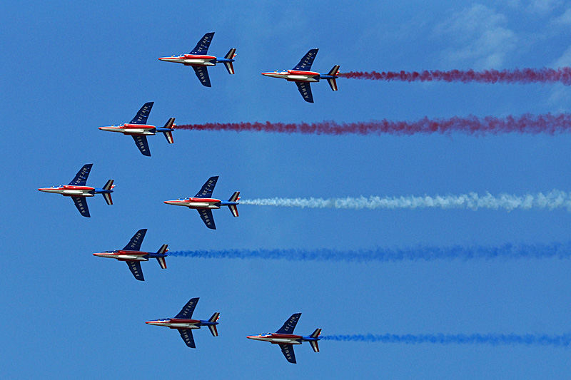 N avions à Francazal - La patrouille de France
