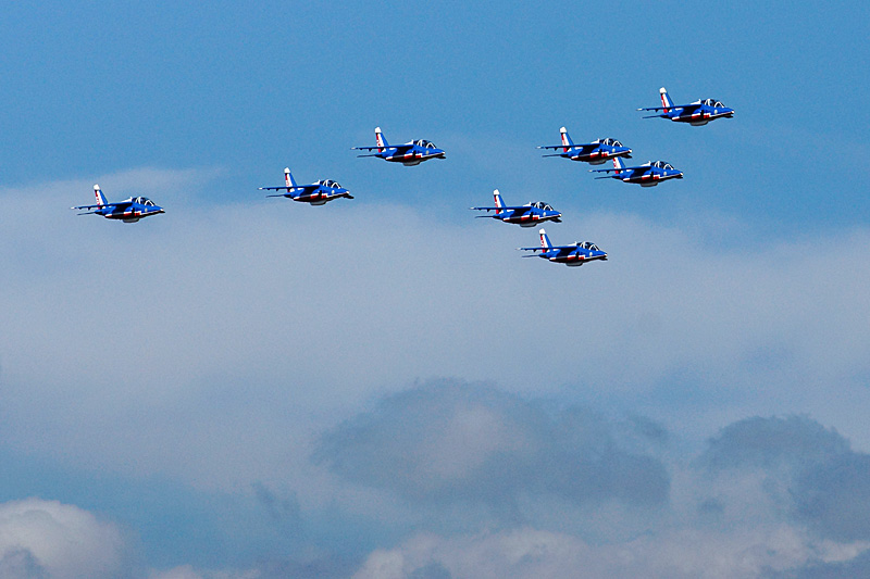 N avions à Francazal - La patrouille de France