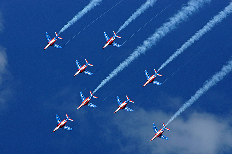 N avions à Francazal - La patrouille de France