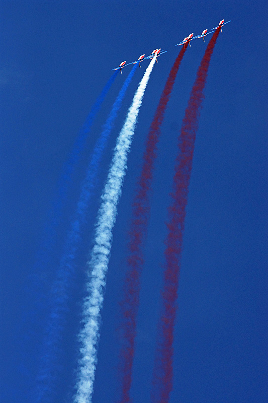 N avions à Francazal - La patrouille de France