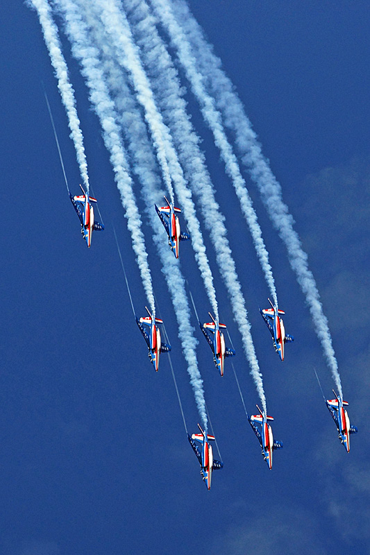 N avions à Francazal - La patrouille de France