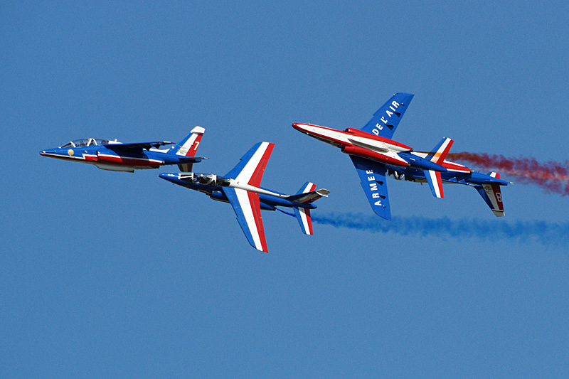 N avions à Francazal - La patrouille de France