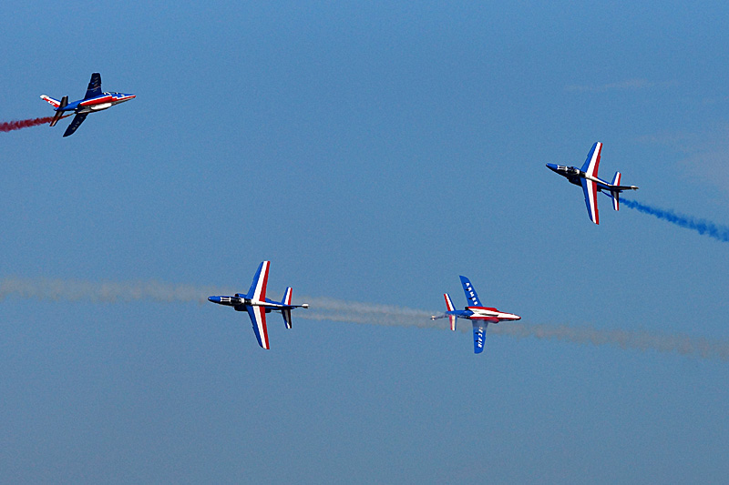 N avions à Francazal - La patrouille de France