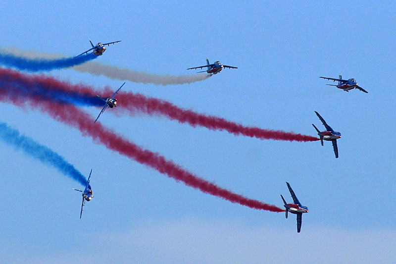 N avions à Francazal - La patrouille de France