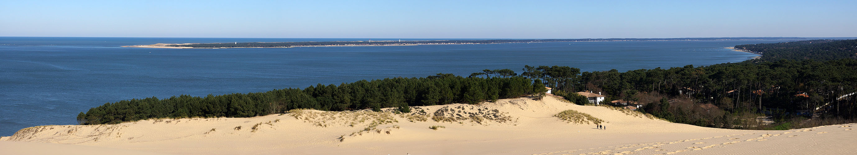 Arcachon - Le Cap Ferret depuis la Dune du Pilat