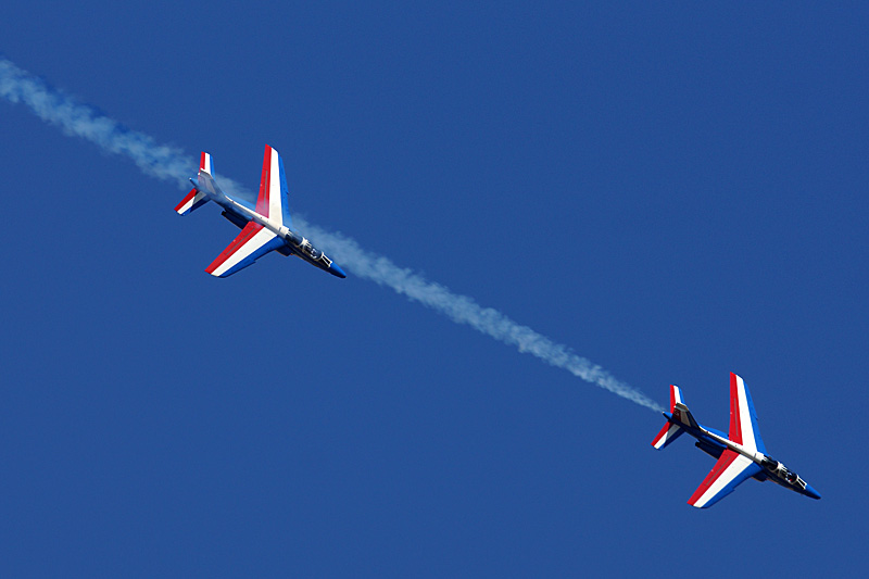 N avions à Francazal - Démonstration de la patrouille de France[br](Alpha Jet)