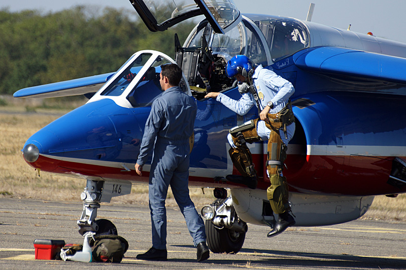 N avions à Francazal - Retour de la patrouille de France[br](Alpha Jet)