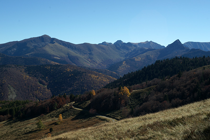 Balade au Chioula - Vue depuis [q]le Roc[q] vers le pic du Tarbésou et la dent d Orlu