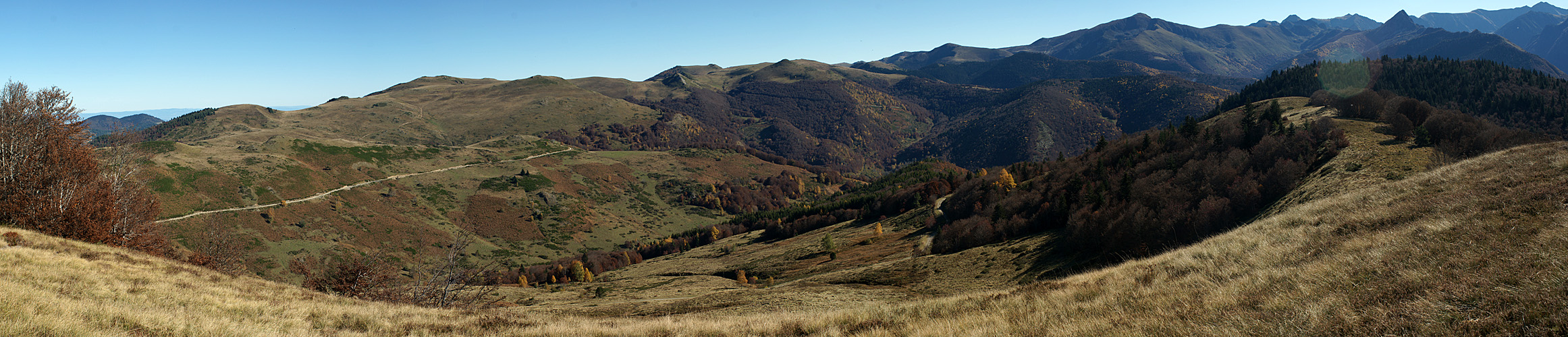 Balade au Chioula - Vue depuis [q]le Roc[q] vers le pic du Tarbésou et la dent d Orlu