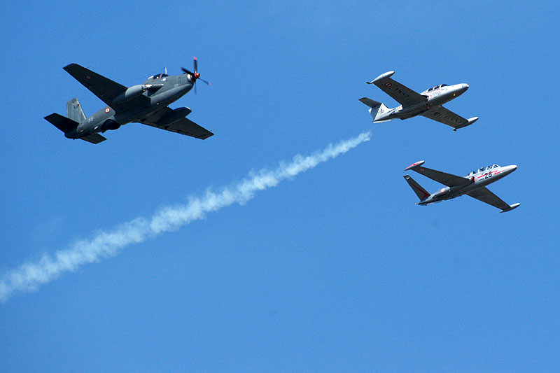 N avions à Francazal - Breguet Alizé, Morane-Saulnier MS.760 Paris et Fouga CM-175 [q]Zéphir[q]