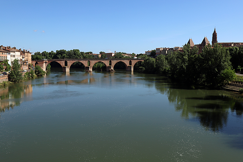 Au fil du Tarn et de l Aveyron... - Le Tarn à Montauban, avec le [q]Pont Vieux[q]