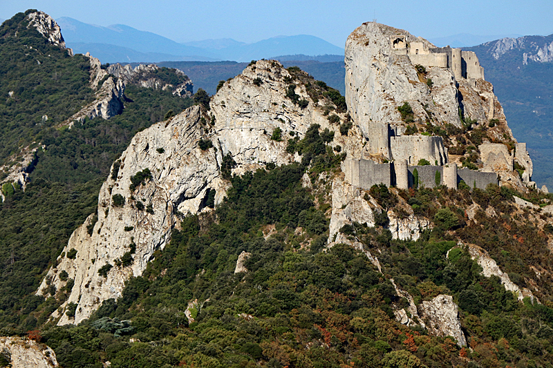 Vol au-dessus des châteaux Cathares ! - Le château de Peyrepertuse