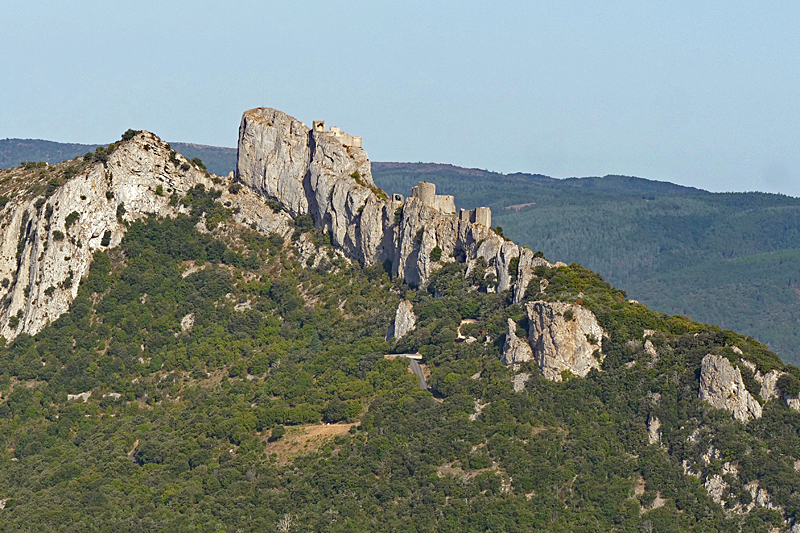 Vol au-dessus des châteaux Cathares ! - Le château de Peyrepertuse