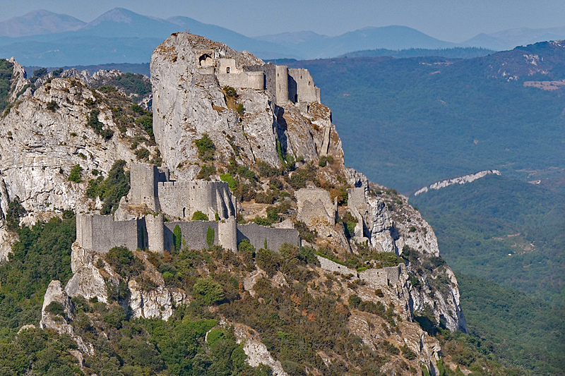 Vol au-dessus des châteaux Cathares ! - Le château de Peyrepertuse