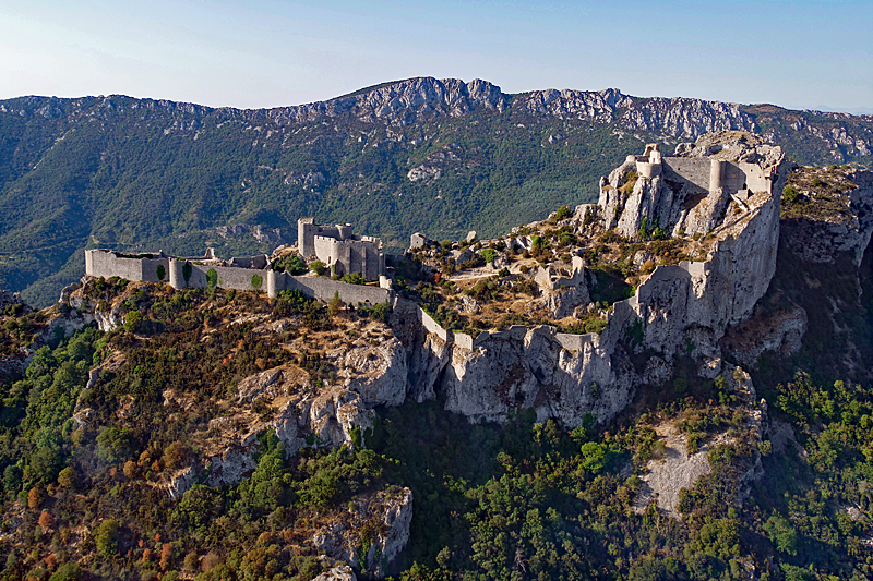 Vol au-dessus des châteaux Cathares ! - Le château de Peyrepertuse