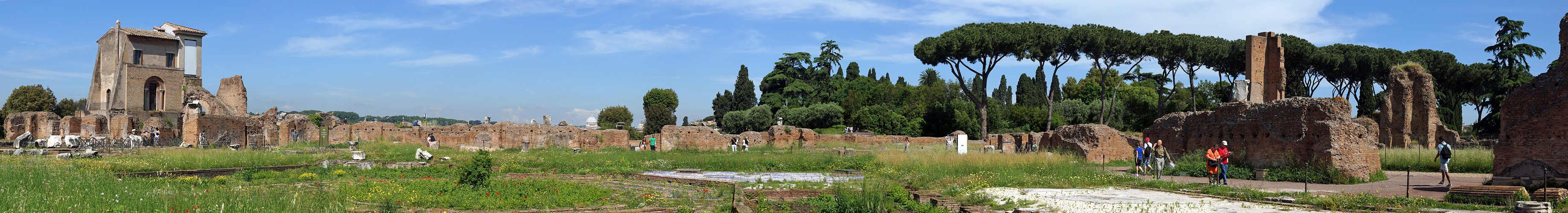 ROME - photo panoramique du mont Palatin