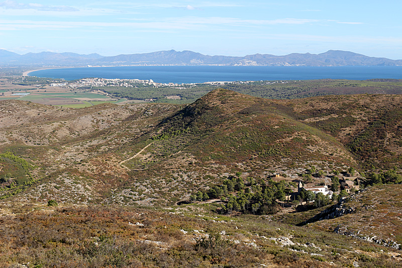 Baix Empordà - La baie de Rosas depuis le [q]Castell del Montgrí[q]