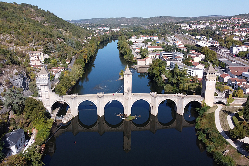 Le Pont Valentré - Depuis les airs