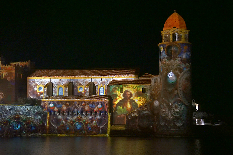 Lumières sur Mer ! - L église de Collioure